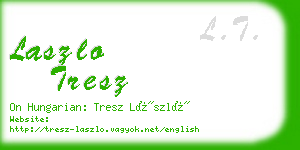 laszlo tresz business card